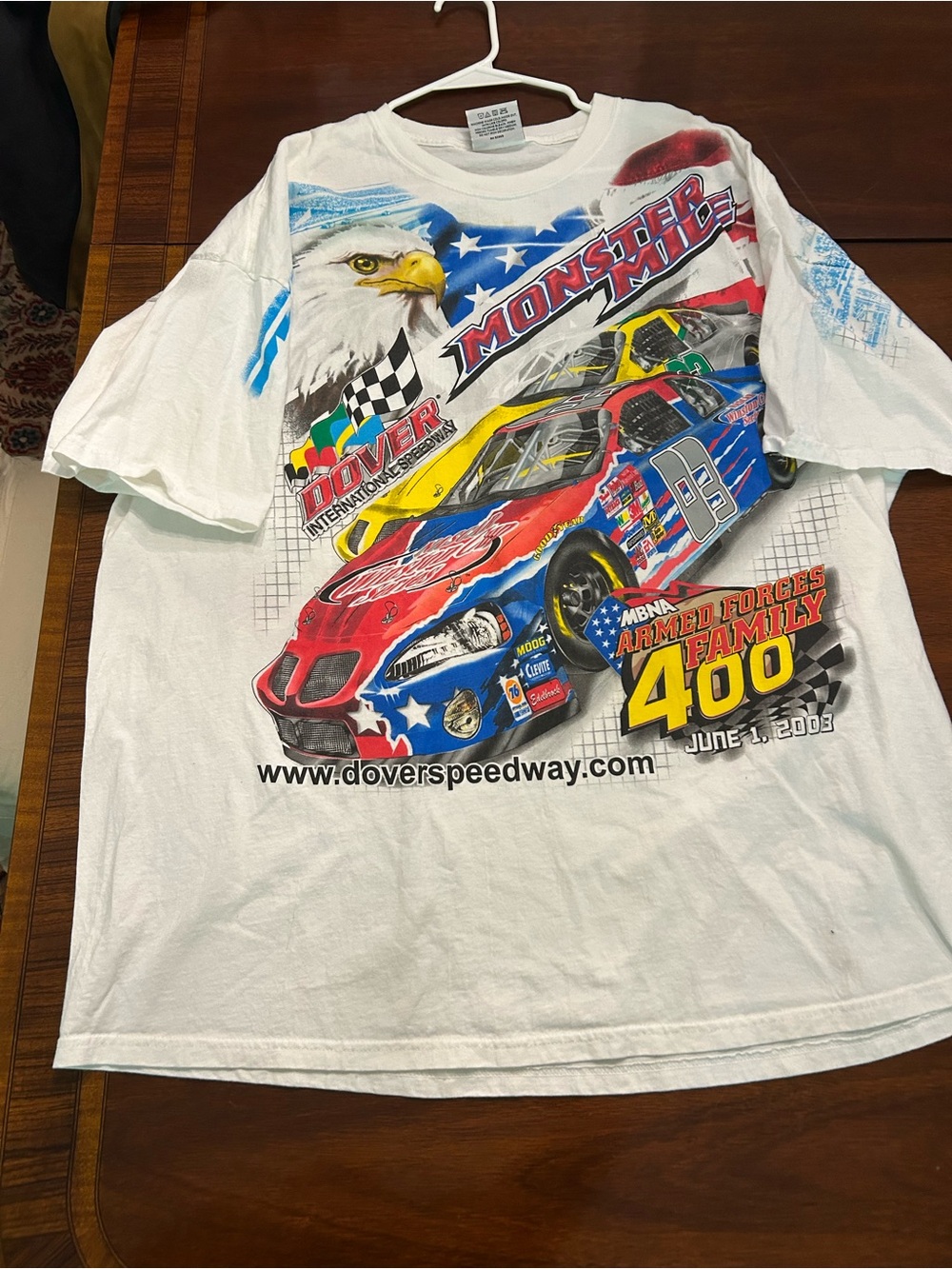 Chase Authentics White T-Shirt with Red and Black Logo